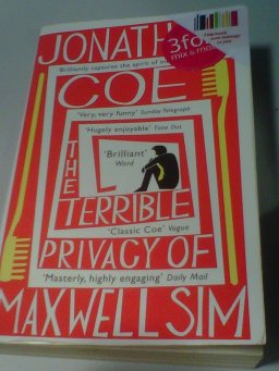 Photograph of book by Jaonathan Coe