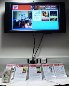 Picture of Lionel Shriver display