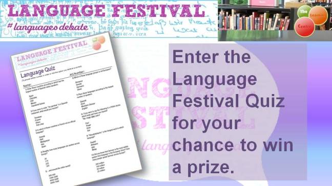 Flyer for the Language Festival Quiz
