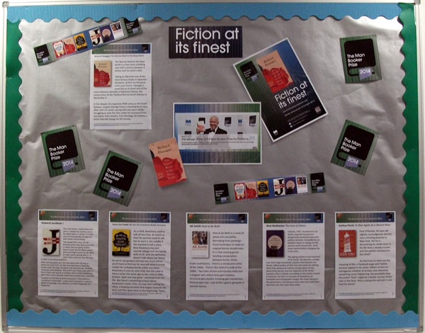 Man Booker Prize wall display