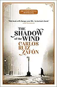 Book cover for 'The Shadow of the wind' by Carlos Ruiz Zafon